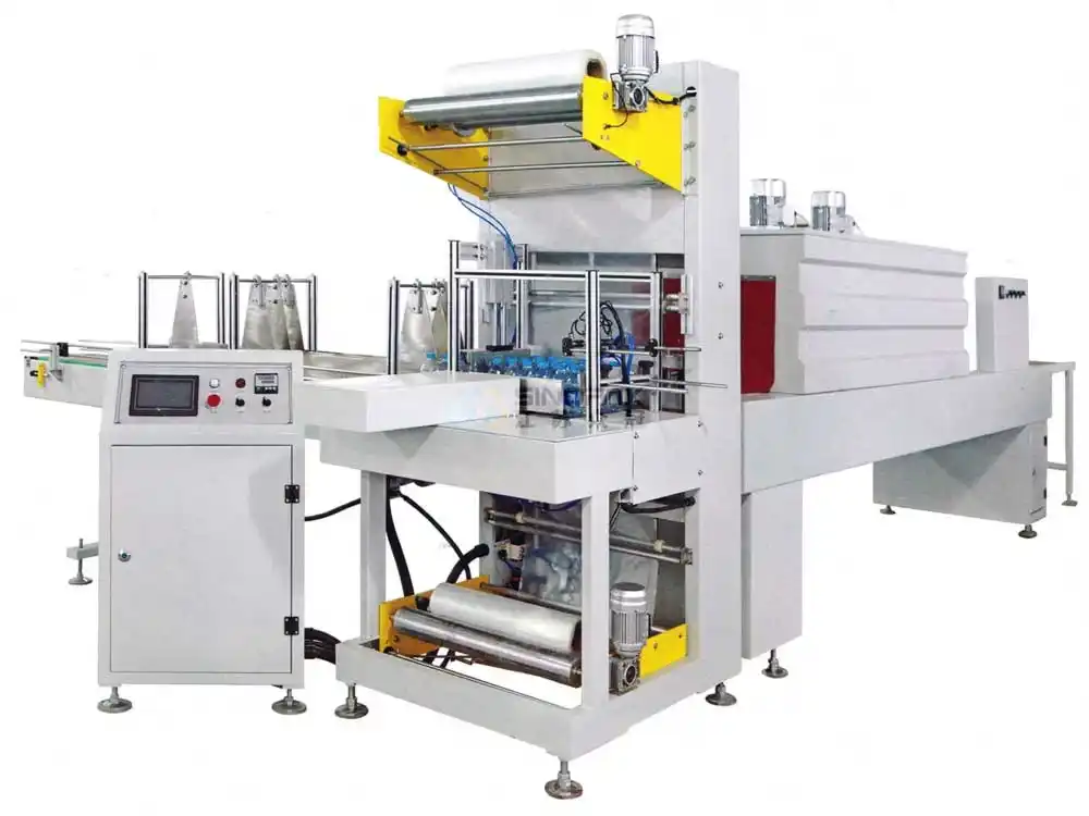 HDPE film L type linear shrink packaging machine 10-15 packages per minute