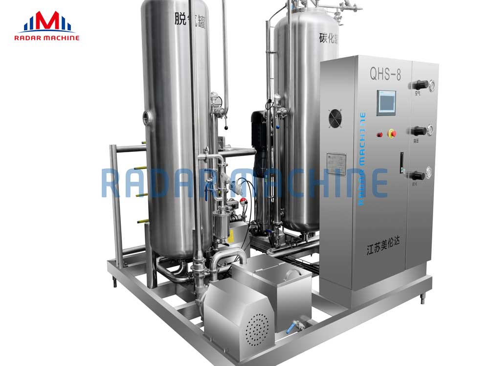Automatic Carbonated Drink CO2 Mixer Carboned Beverage Mixing Machine Carbonator Food & Beverage Factory